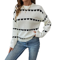 Sweet Cute Casual Dating Long Sleeve Love Sweater For Women