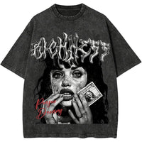 Men's Graphic T-Shirt With Figure And Letter Print Short Sleeves
