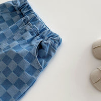 Fashion Personality Boys' Plaid Casual Pants