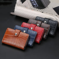 Men's Pattern Card Holder Anti-Magnetic Multiple Card Slots