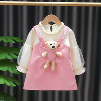 Bear Dress Spring New Children Korean Fashion