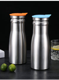 Stainless Steel Cold Water Bottle Single Layer Water Pitcher