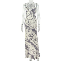 Versatile Party Elegant Sheath Dress U-Neck Low-Cut Sexy One-Piece Dress
