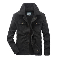 Men's Plus Size Cotton Multi-pocket Thermal Jacket