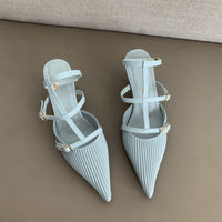 Empty Sandals Behind Women's Baotou