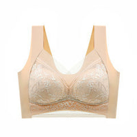 Ice Silk Lace Thin Seamless Back Shaping Bra