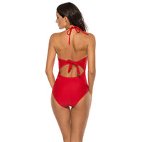 Mesh detail sling one-piece swimsuit