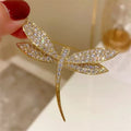 New Style Micro-Pave Rhinestone Dragonfly Brooch For Women