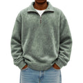 Stylish Vintage Oversized Mens Half-zip Hoodie