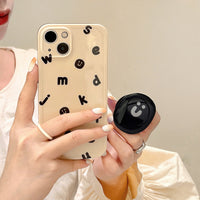 Creamy Alphabet  Silicone Phone Case