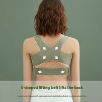 Two-in-one Breast Holding Bra Back Adjustment Push Up