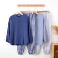 Simple, Long-sleeved, Double-layer Gauze, All-cotton Lightweight Pajamas