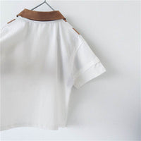 Summer Boy Striped T-shirt Short Sleeve Top