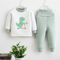 New Color Cotton Children's Thermal Underwear Set