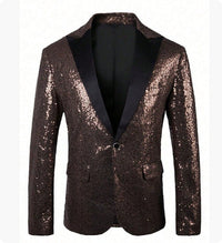European And American Performance Dress Gold Sequined Suit