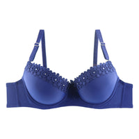 Simple New Style Embroidered Bra With Diamonds