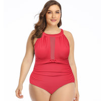Mesh one-piece swimsuit ladies