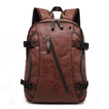 New Korean Style Men's backpack, fashion style leather middle school bag, male bag factory direct sales