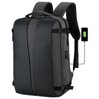 Men's Backpack Oxford Cloth Backpack USB Waterproof Travel Bag