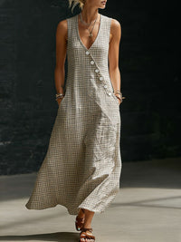 Loose-fitting V-neck Cross-over Shirt And Wide-leg Pants