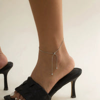 Adjustable Ball Bead Ankle Bracelet For Women