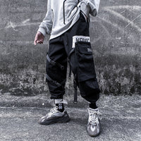 Casual Loose Straight Pants Men's Sports Beamed Pants