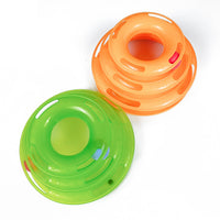 Interactive Funny four layer Cat Turntable Pet Ball Tower Tracks Toy