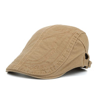 Cotton solid color alphabet cap