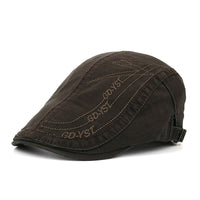Cotton solid color alphabet cap