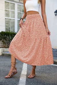 Floral Slim-fitting High Waist Skirt For Women
