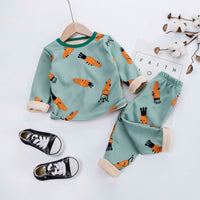 Men's And Boys' Long-Sleeved Trousers Pajamas