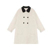 Western Style Woolen Coat Mid-length Padded Coat