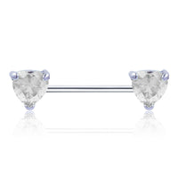 Mahogany straight rod zircon milk ring