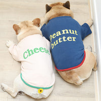 Dog letter T-shirt sweater
