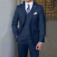 Men's Fashion Casual Slim Suit Three Pieces