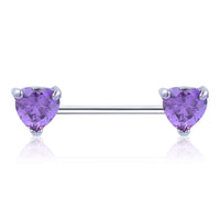 Mahogany straight rod zircon milk ring