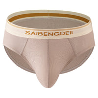 Men's Thin Breathable Sexy Briefs U Convex Big Bag Comfortable Solid Color Simple