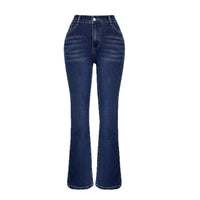 Spring Washed Slightly Flared Straight-leg Pants