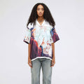 Digital Printing Short Sleeve Loose Casual Shirt