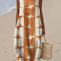 Women's Fashion Sleeveless Printed Dress