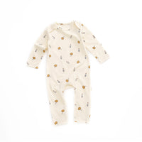 Long-sleeved Cotton Romper For Infants And Young Children