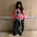 Printed Hip-hop Street Zipper Sweater