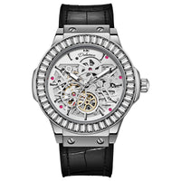 Automatic Fashion Diamond Studded Hollow Movement Mechanical Men's Watch