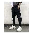 Ribbon tooling casual pants Harlan Wei pants
