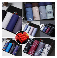 Non-marking ice silk modal men's boxer briefs 4 boxes