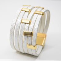Multi-layer PU Leather Bracelet For Layered Styling