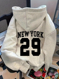 Womens Cartoon Print Loose Personalized Hoodie