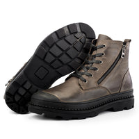 Winter leather Martin boots plus velvet non-slip breathable men's shoes