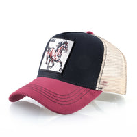 Simple Breathable Baseball Cap With Animal Embroidery