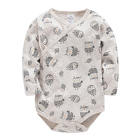 Romper Full Cardigan Monk Clothes Baby One-piece Romper Color Cotton Suit